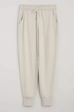 Seasalt Cornwall Trousers & Shorts<Night Air Organic Cotton Cuffed Joggers Melange Chalk