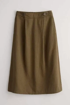 Seasalt Cornwall Skirts<Penjerrick Midi Skirt Laurel