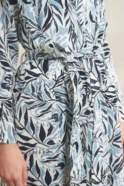 Seasalt Cornwall Nightwear<Pottering Gown Kelp Forest Reflection