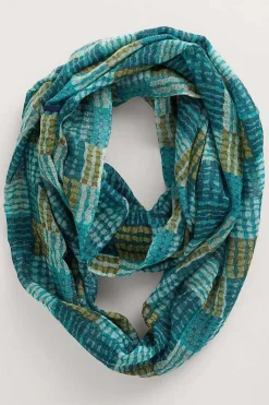 Seasalt Cornwall Scarves & Shawls<Pretty Circle Scarf Wetland Check Wreckage