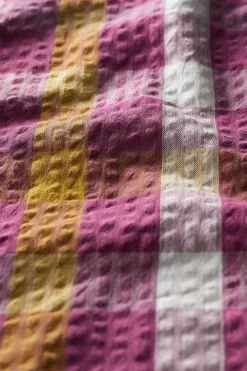 Seasalt Cornwall Tops<Riding High Checked Top Clover Buddleia