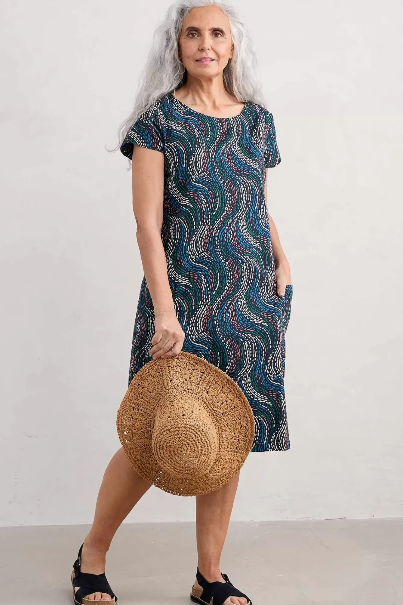 Seasalt Cornwall Dresses<River Cove Shift Dress River Spot Maritime