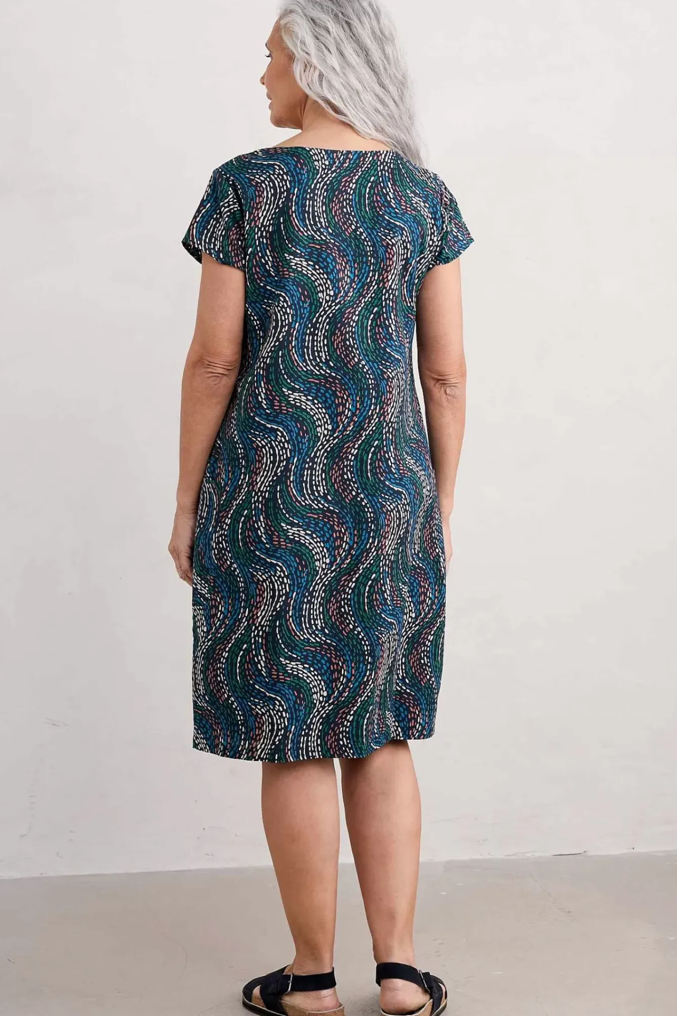 Seasalt Cornwall Dresses<River Cove Shift Dress River Spot Maritime