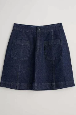 Seasalt Cornwall Skirts<Rolling Sands Denim Skirt Dark Rinse Wash