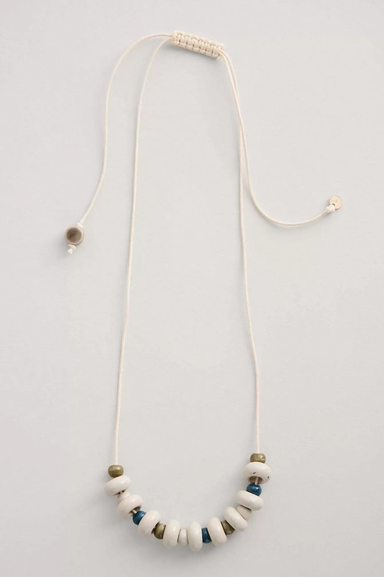 Seasalt Cornwall Jewellery<Rushes Beaded Necklace Gooseberry Chalk
