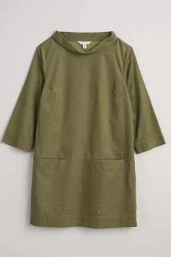 Seasalt Cornwall Tunics<Sail By The Stars Needlecord Tunic Light Olive