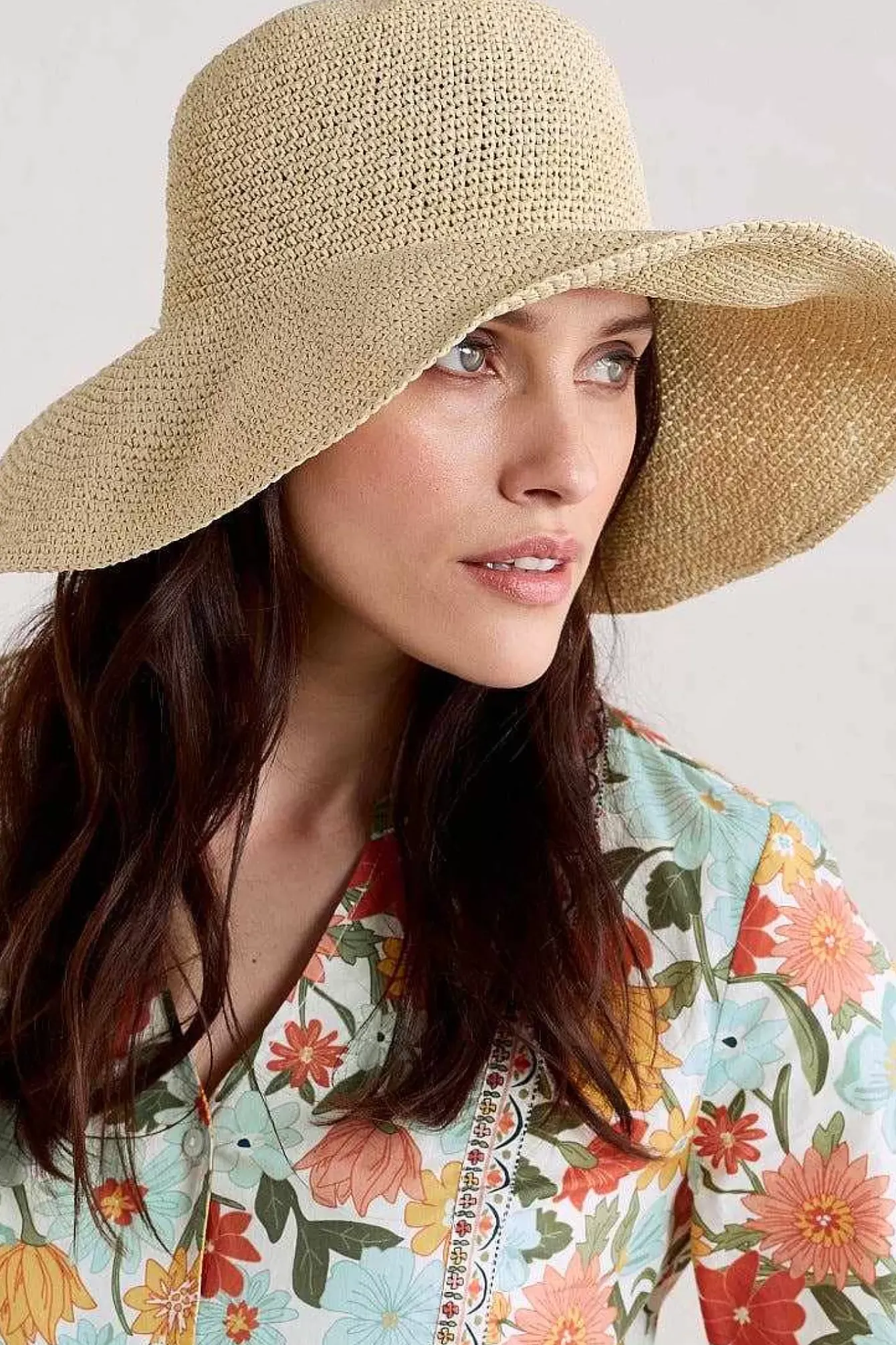 Seasalt Cornwall Hats<Sculpture Garden Wide Brim Sunhat Light Natural