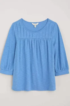 Seasalt Cornwall Tops<Stenalees Gathered Top Clear Sky