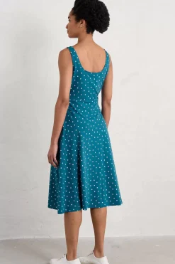Seasalt Cornwall Dresses<Sun Gleam Jersey Midi Dress Little Sponge Spot Mast