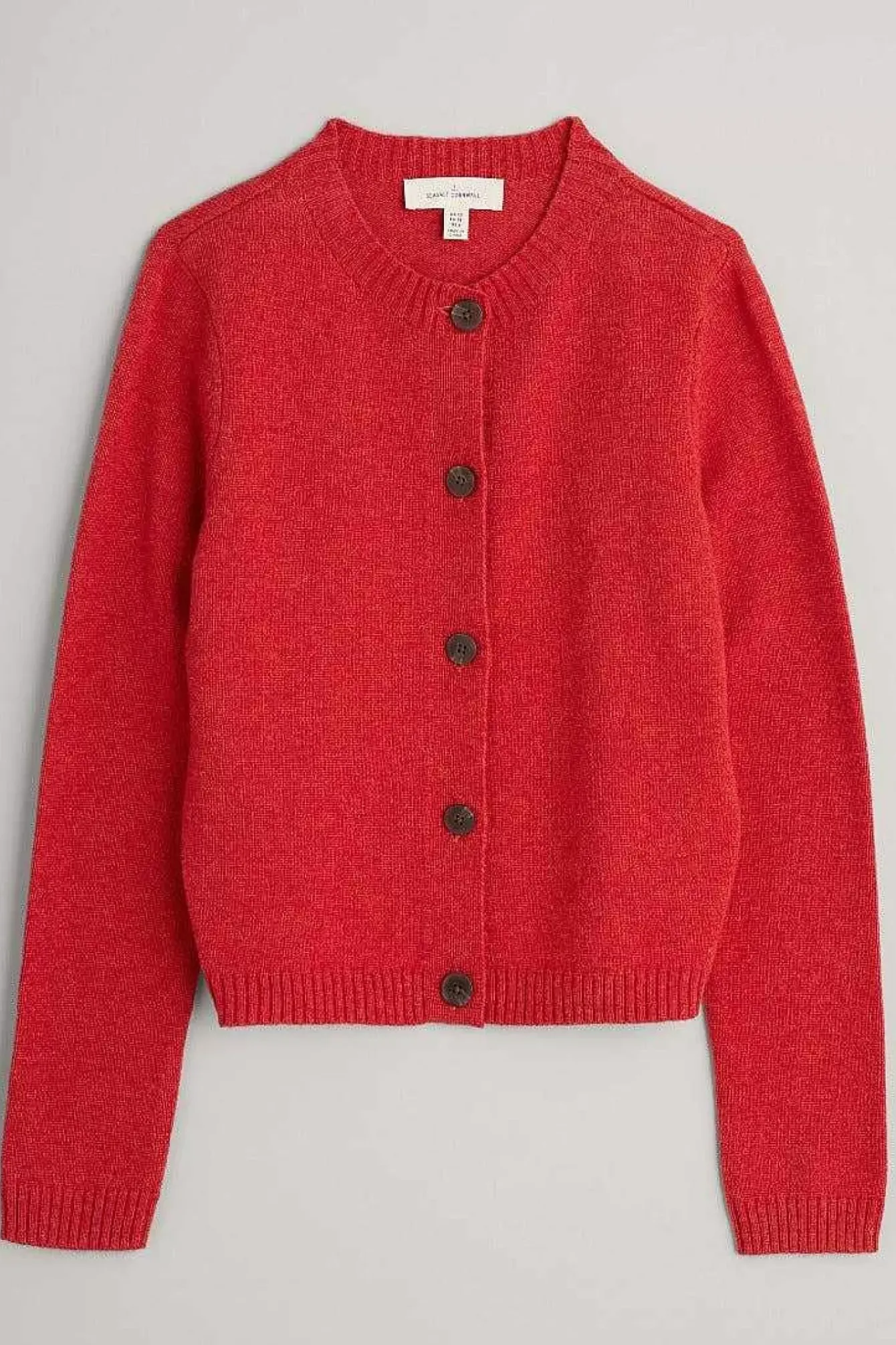 Seasalt Cornwall Knitwear<Tern Tide Cardigan Tomato