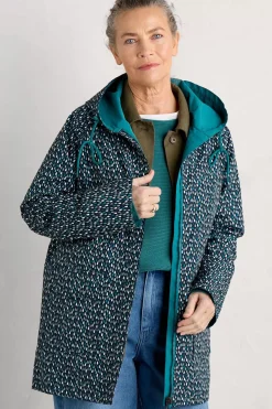 Seasalt Cornwall Coats & Jackets<The Reversible Waterproof Raincoat Rain Showers Maritime Chalk