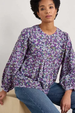 Seasalt Cornwall Tops<Thornapple Organic Cotton Shirt (Gots) Heather Fields Verbena