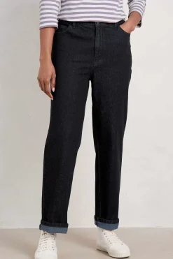 Seasalt Cornwall Trousers & Shorts<Trenow Cove Straight Leg Jeans Inkwell Overdye