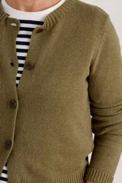 Seasalt Cornwall Knitwear<Wheal Pool Organic Cotton Cardigan Fern Moss