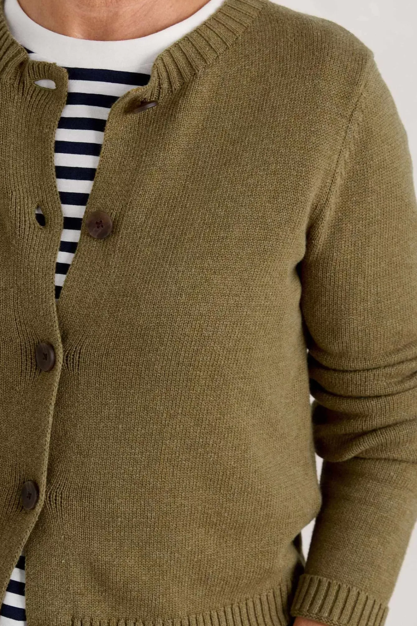 Seasalt Cornwall Knitwear<Wheal Pool Organic Cotton Cardigan Fern Moss