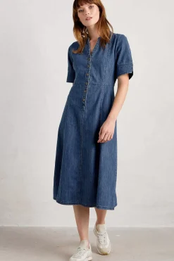 Seasalt Cornwall Dresses<Wightwick Midi Dress Mid Indigo Wash