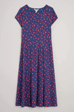Seasalt Cornwall Dresses<Wild Bouquet Jersey Dress Looping Floral Dark Voyage