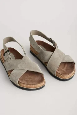 Seasalt Cornwall Sandals<Wilder Shores Crossover Leather Sandals Fawn