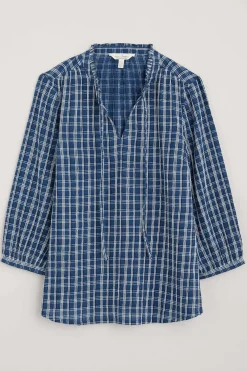 Seasalt Cornwall Tops<Winnard 3/4 Sleeve Top (Gots) Betony Squall