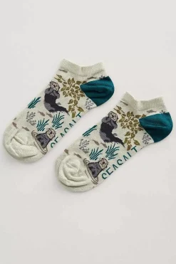 Seasalt Cornwall Socks & Tights<Women's Arty Trainer Socks Reed Whistle Aran