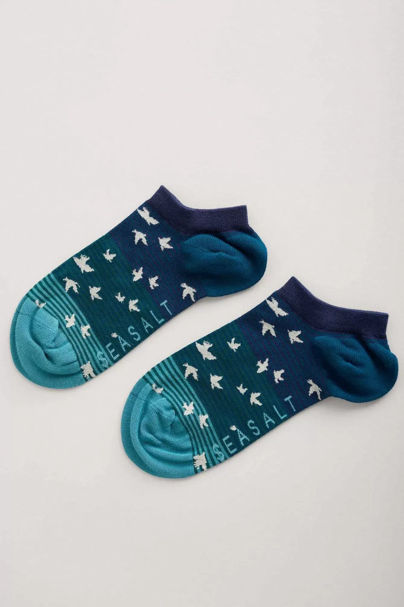 Seasalt Cornwall Socks & Tights<Women's Sailor Trainer Sock Starling Scatter Maritime