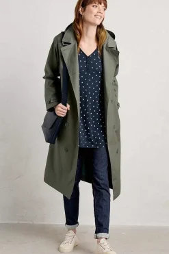 Seasalt Cornwall Tunics<Wren Jersey Tunic Little Sponge Spot Maritime